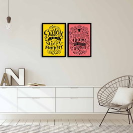 Wallity Juego de 2 Cuadros Decorativos Enmarcados 2PSCT-09